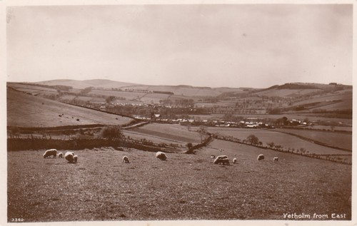 Postcard yetholm from east - east, [