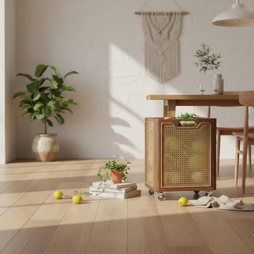 Wooden kitchen trolley - kitchen, easy