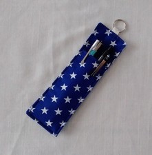 Royal Blue Stars Lanyard Pen
