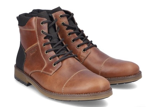 Rieker men leather laced zip - rieker,