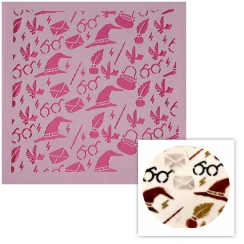 Stencil biscuit harry - biscuit, potter