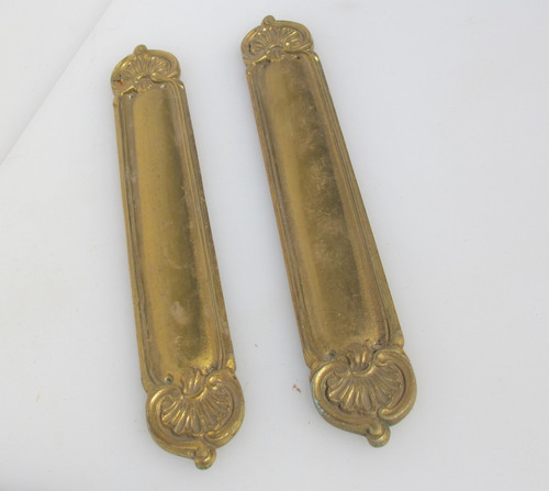 Victorian brass finger plates - victorian,