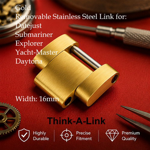 Gold spare link - 1x, rolex