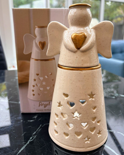 Angel ceramic oil burner - angel, wax