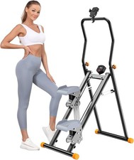 Folding Stair Stepper Vertical Climber Home Step Exercise Machine Adjustable