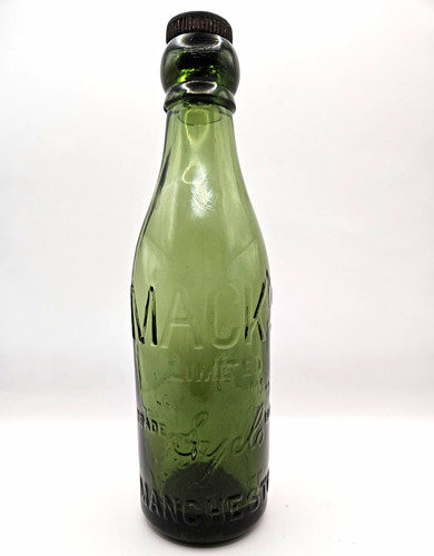 Macks manchester beer bottle - manchester,