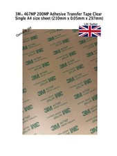 3M™ 467MP Double Sided Adhesive Tape 200MP Sticky Paper A4 Sheet Acrylic Plastic