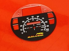 VESPA PX125E PX150E PX200E T5 CLASSIC MALOSSI RACING BLACK SPEEDOMETER FACE