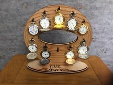 Pocket watch holder / display stand for 10/20 watches (Time Tunnel design)