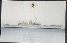 HMS Cleopatra Royal Navy Frigate Print