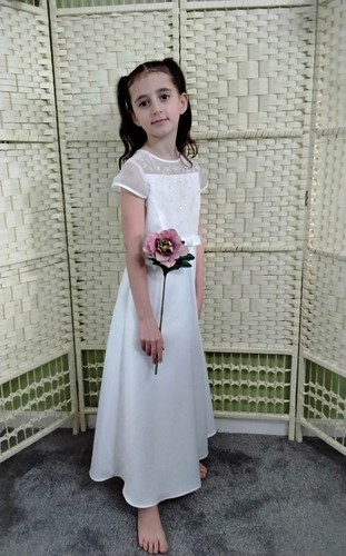 Girls dress white - white,, age
