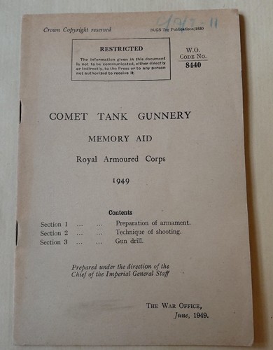 Rare 1949 comet - comet, gunnery