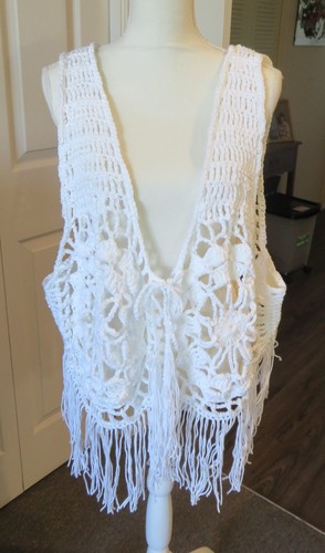 Handmade crochet boho fringed - crochet,