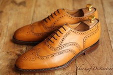 Loake 1880 Buckingham Tan Brown Leather Oxford Brogue Shoes UK 9.5 F US 10.5