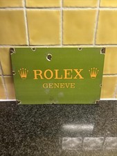 Rolex Geneve Enamel Advertising Sign