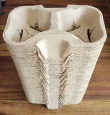 Cup Holders Carriers Moulded Pulp Fibre (2 Cup) - Pack of 83 - Hot'n'Fresh brand