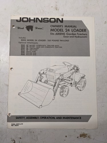 Johnson owners manual model - manual,