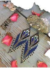 Tribal Earrings Native Large