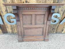 Antique Large Pitch Pine Mantle Shelf Man Cave Up Cycled 39" Wide