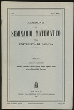 Adriano Barlotti / Alcuni Risultati nello Studio degli Spazi Affini