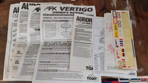 Tomy aurora afx instruction - afx,