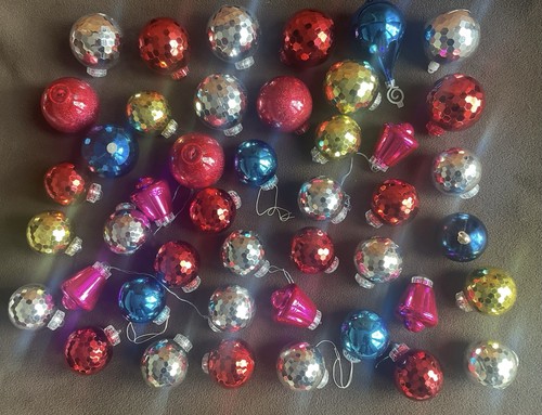Vintage christmas baubles - christmas,