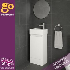 Compact Gloss White Cloakroom