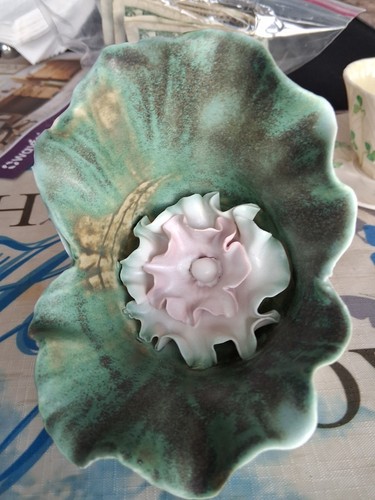 Vintage chessell pottery rose - ,