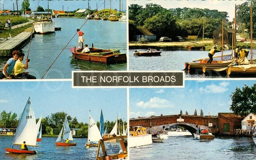 Norfolk vintage postcard great - vintage,