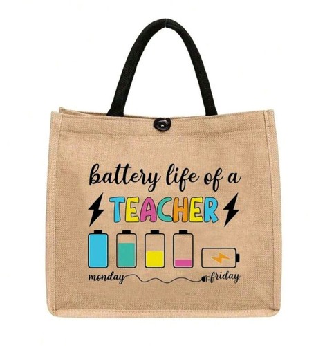Top handle bag - top, jute