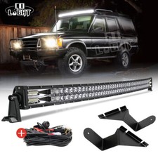For Land Rover Discovery 1 & 2 Curved 52" LED LIGHT BAR + Brackets Mounts + Wire
