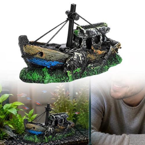 Aquarium resin shipwreck - aquarium,
