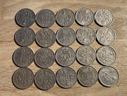 United kingdom sixpence - x,