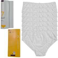 Girls 7 Pack Briefs Knickers Underwear 100% Cotton ex M S New UK Age 2-14 Years