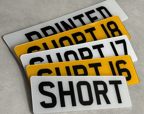 Premium short number plates - premium, |