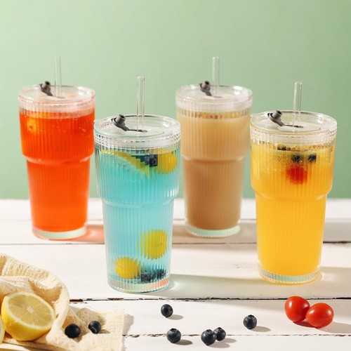 Pack 600ml stripe glass - 600ml,