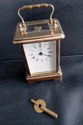 Brass eight day carriage - brass,