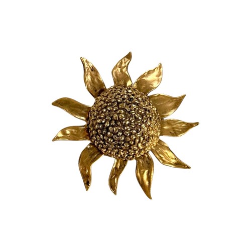 Ysl vintage sunflower - vintage, brooch