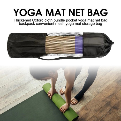 Black yoga mat carrying bag - black,