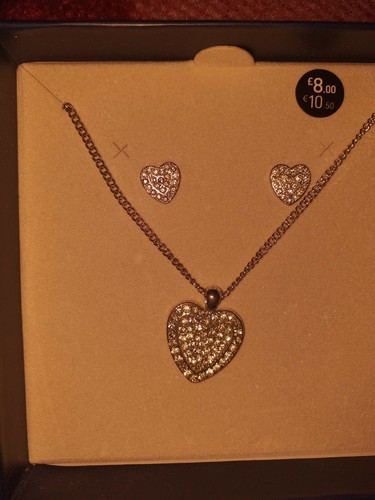 Bnwt heart necklace and - bnwt,
