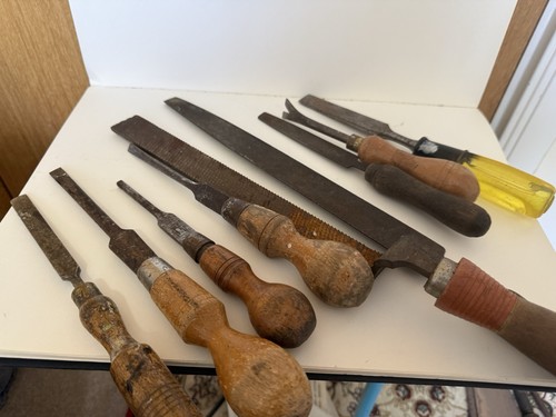 Mixed vintage woodworking hand - woodworking,