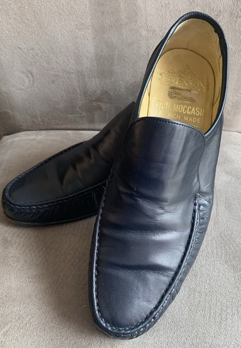 Vintage grenson navy leather - navy,