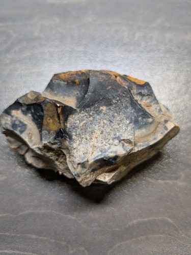 Worked flint knapping core - knapping,