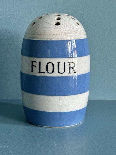 Green vintage flour shaker - vintage,