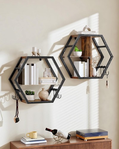 Set hexagon floating wall - set,