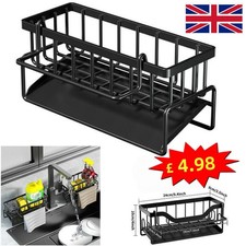 Kitchen Sink Caddy Basket Drain Rack Sponge Dishcloth Holder Storage Organizer