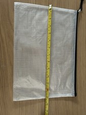 Pack of 10 bags A4 Plastic Zip Wallet File Mesh Storage Document Folder Pouch 