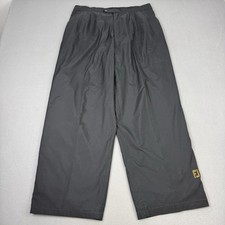 Footjoy Dryjoys Trousers Mens Large Black Golf Waterproof Lightweight Pants FJ