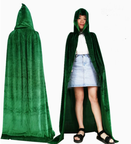 Velvet cape long - velvet, cloak
