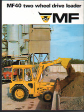 1969 Massey-Ferguson "MF40" Two Wheel Drive Industrial Tractor Loader Brochure